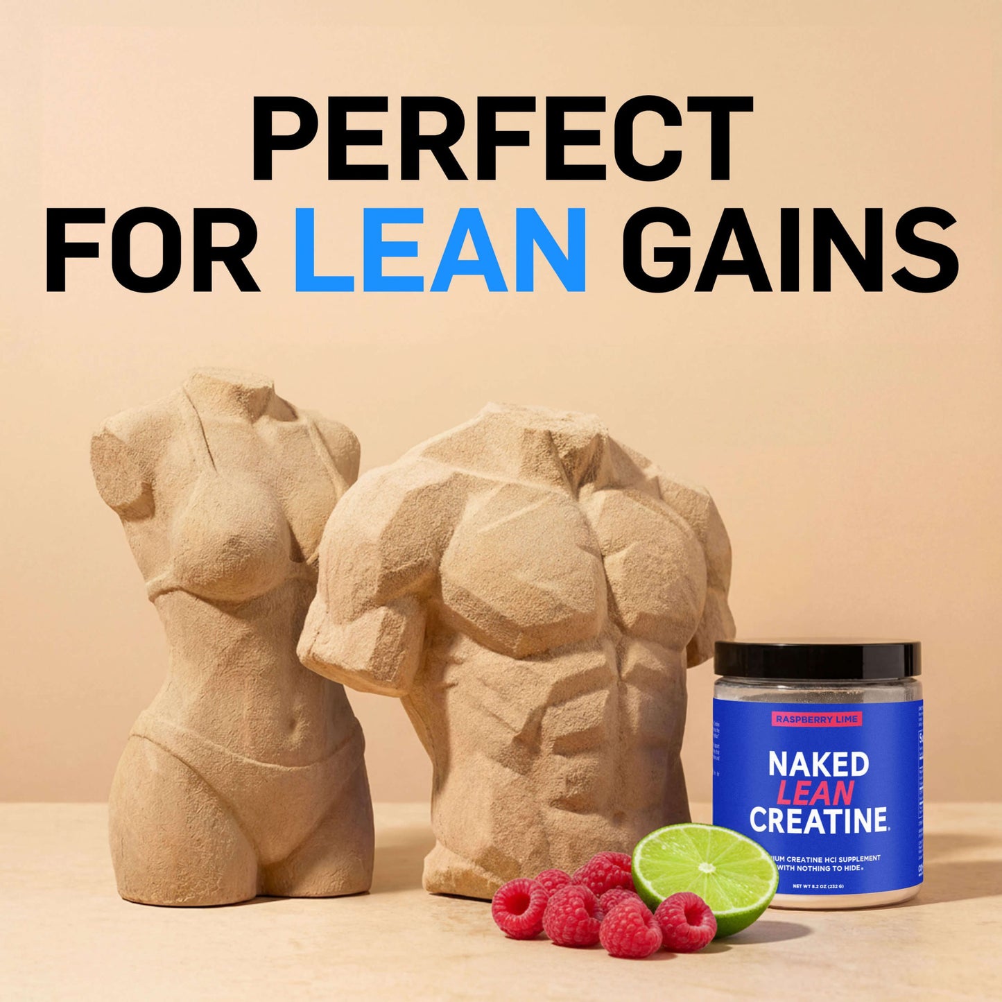 Raspberry Lime Creatine HCl Powder - Raspberry Lime for Flexible Active-Nutrition Use