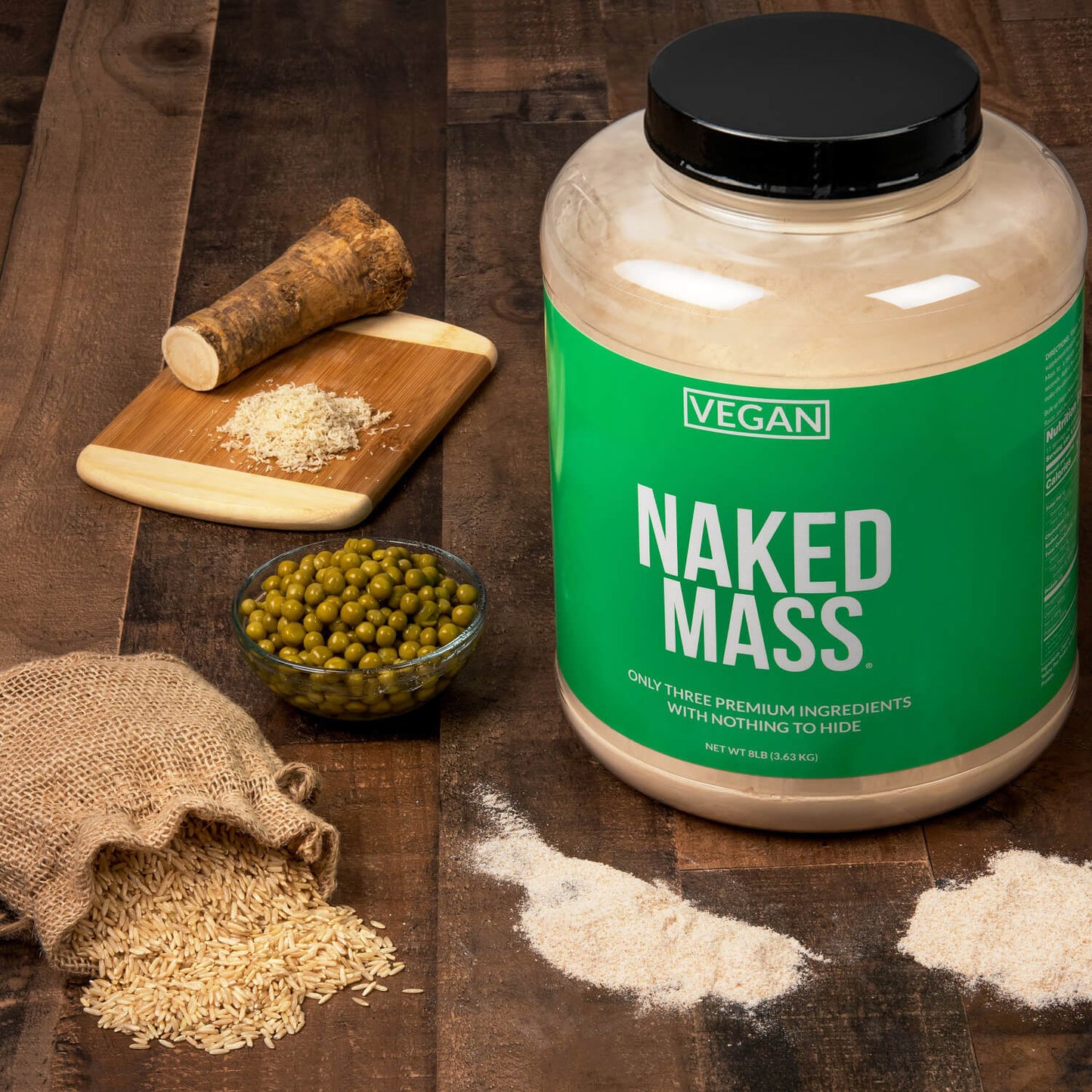 Vanilla Vegan Mass Gainer Supplement - Vanilla (Vegan) for Blending into Daily Nutrition Shakes