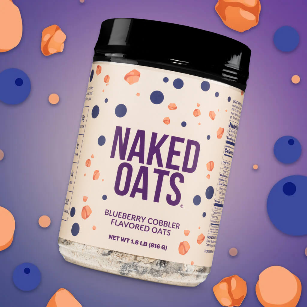 Blueberry Cobbler Protein Oats - Blueberry Cobbler with an Easy-Prep Protein Oat Formula