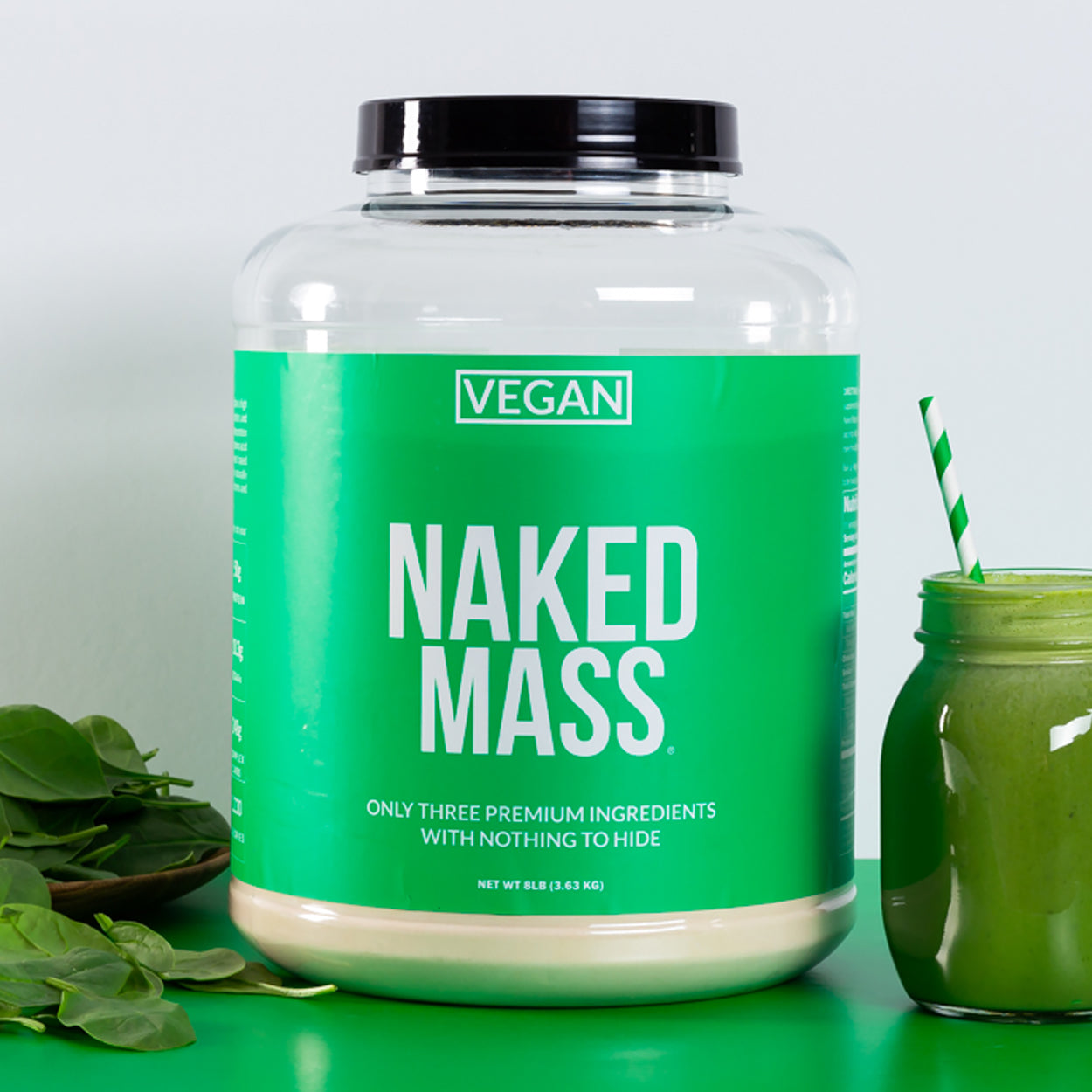 Chocolate Peanut Butter Vegan Mass Gainer Supplement - Chocolate PB (Vegan) for Blending into Daily Nutrition Shakes