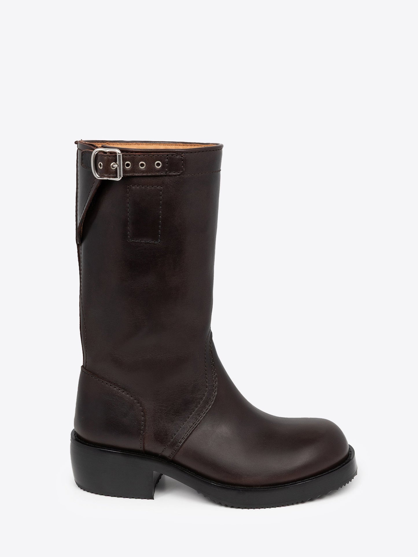 Leather Biker Boots