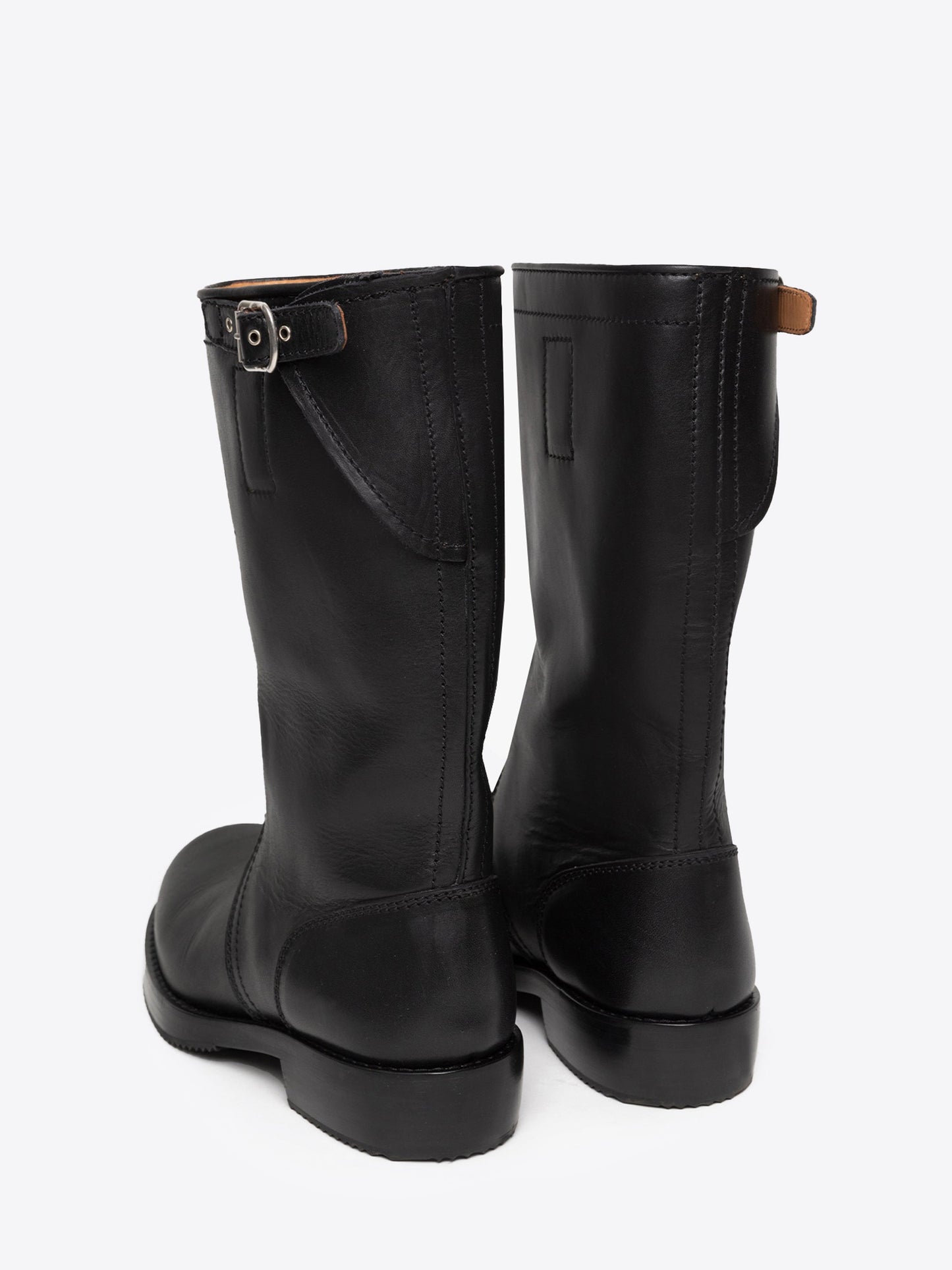 Leather Biker Boots