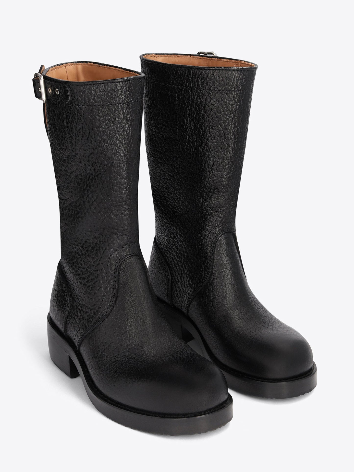 Leather Biker Boots