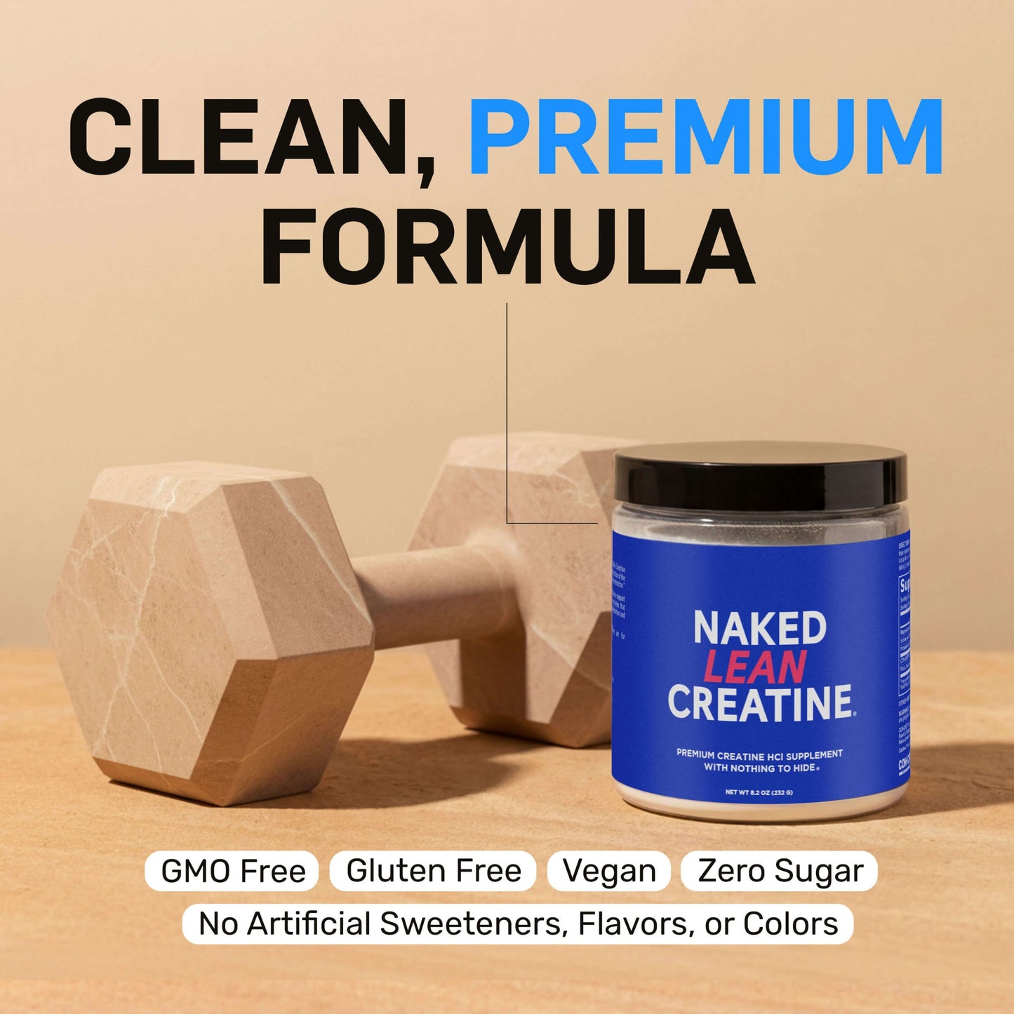 Creatine HCl Powder - Unflavored for Flexible Active-Nutrition Use