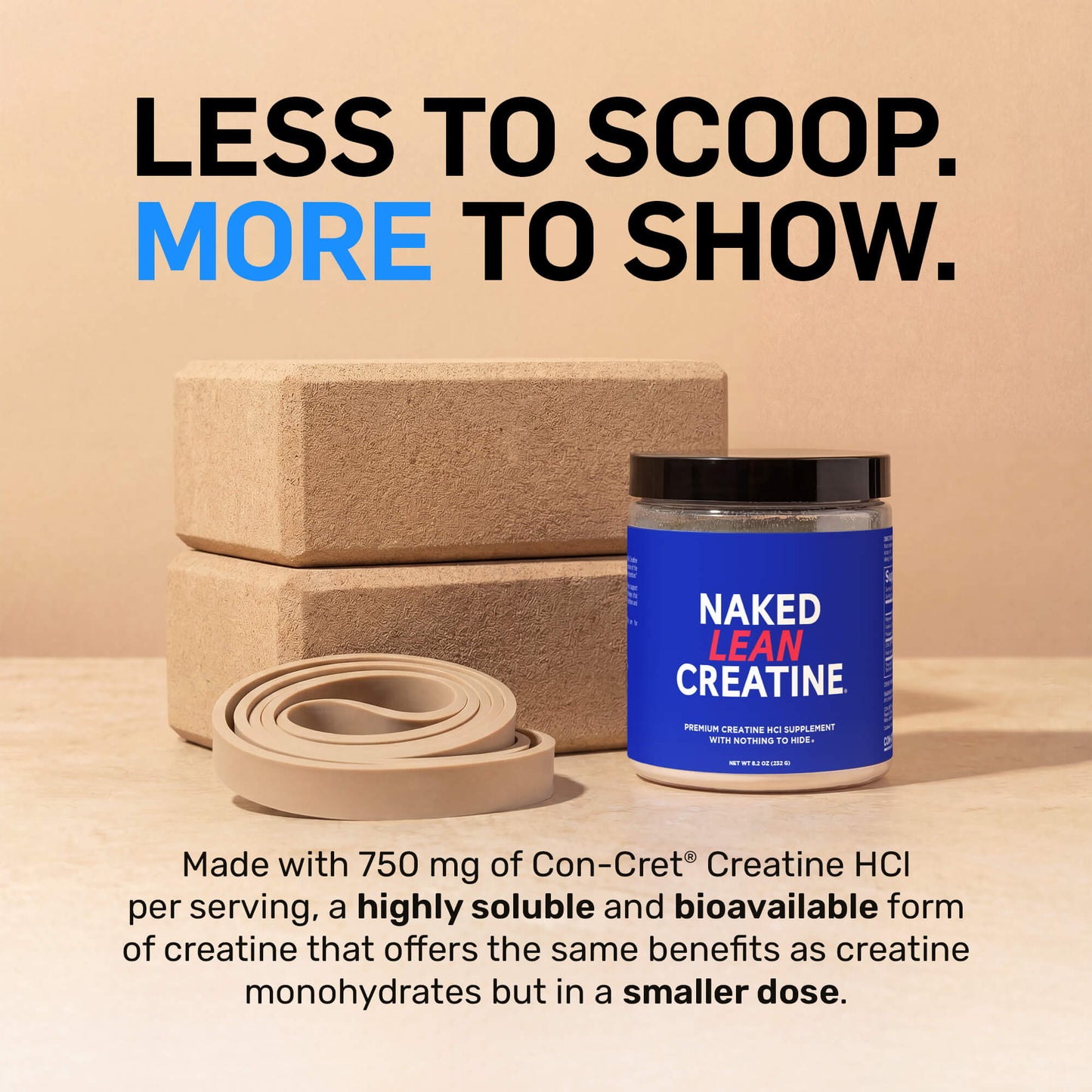 Creatine HCl Powder - Unflavored for Flexible Active-Nutrition Use