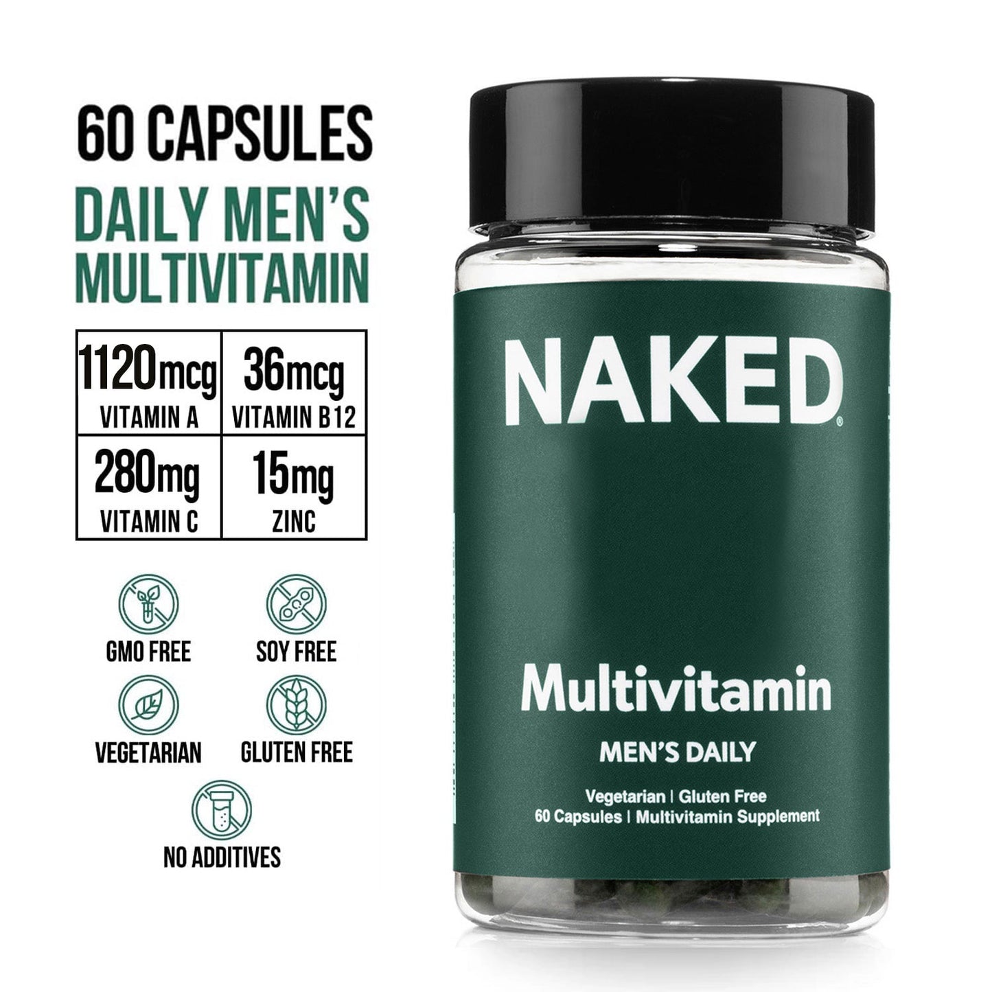 Multivitamin for Men - Men's with a Practical Nutrition Supplement Format