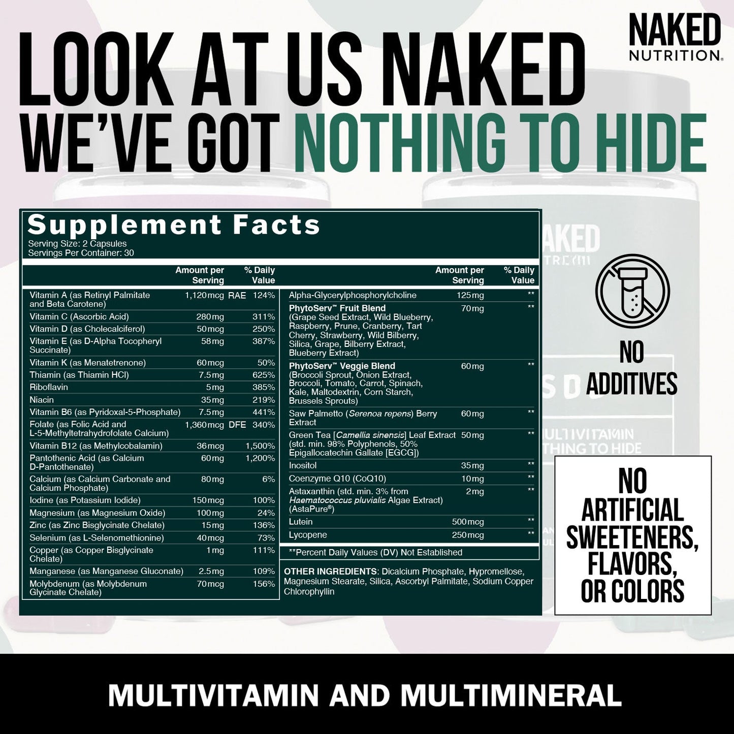 Multivitamin for Men - Men's with a Practical Nutrition Supplement Format