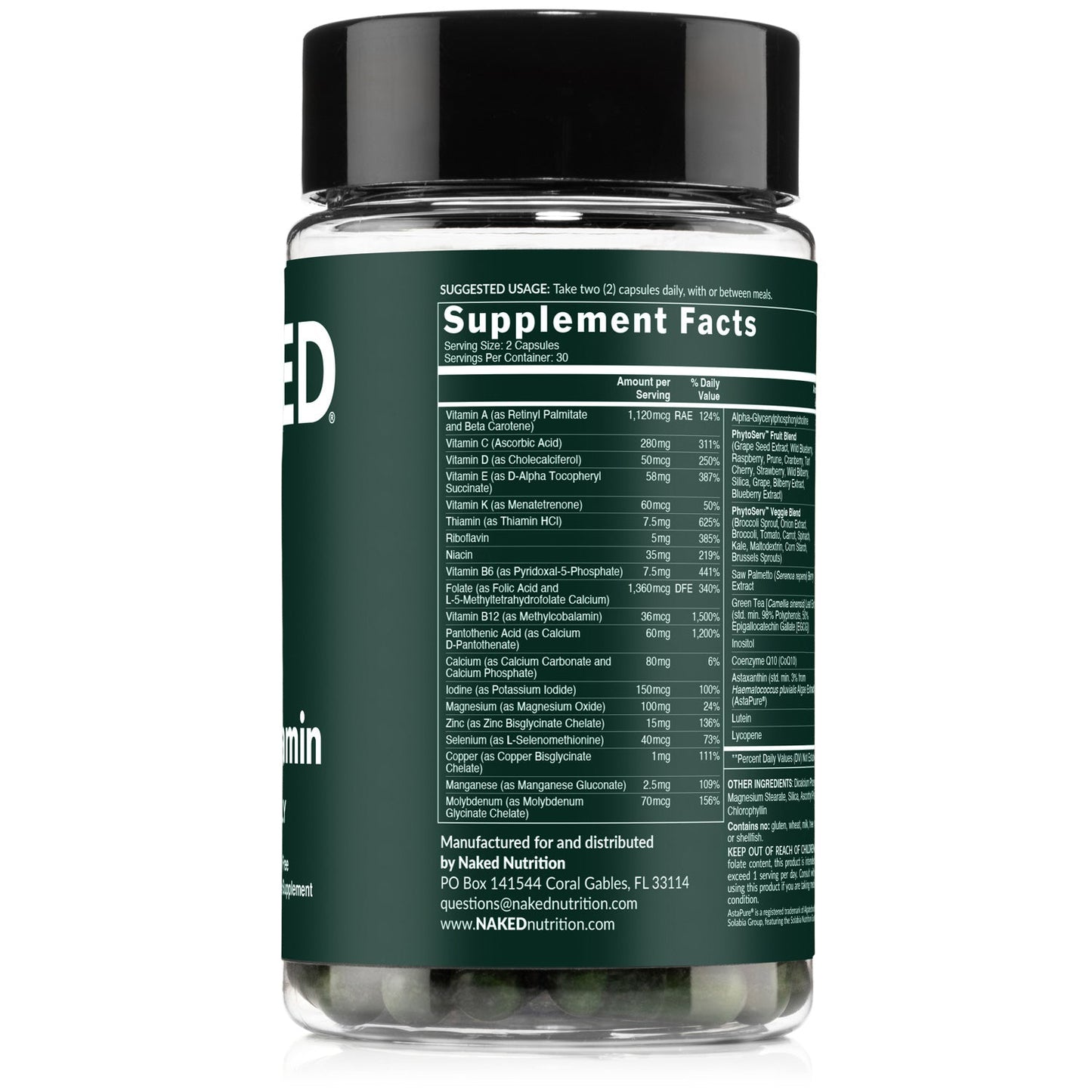 Multivitamin for Men - Men's with a Practical Nutrition Supplement Format