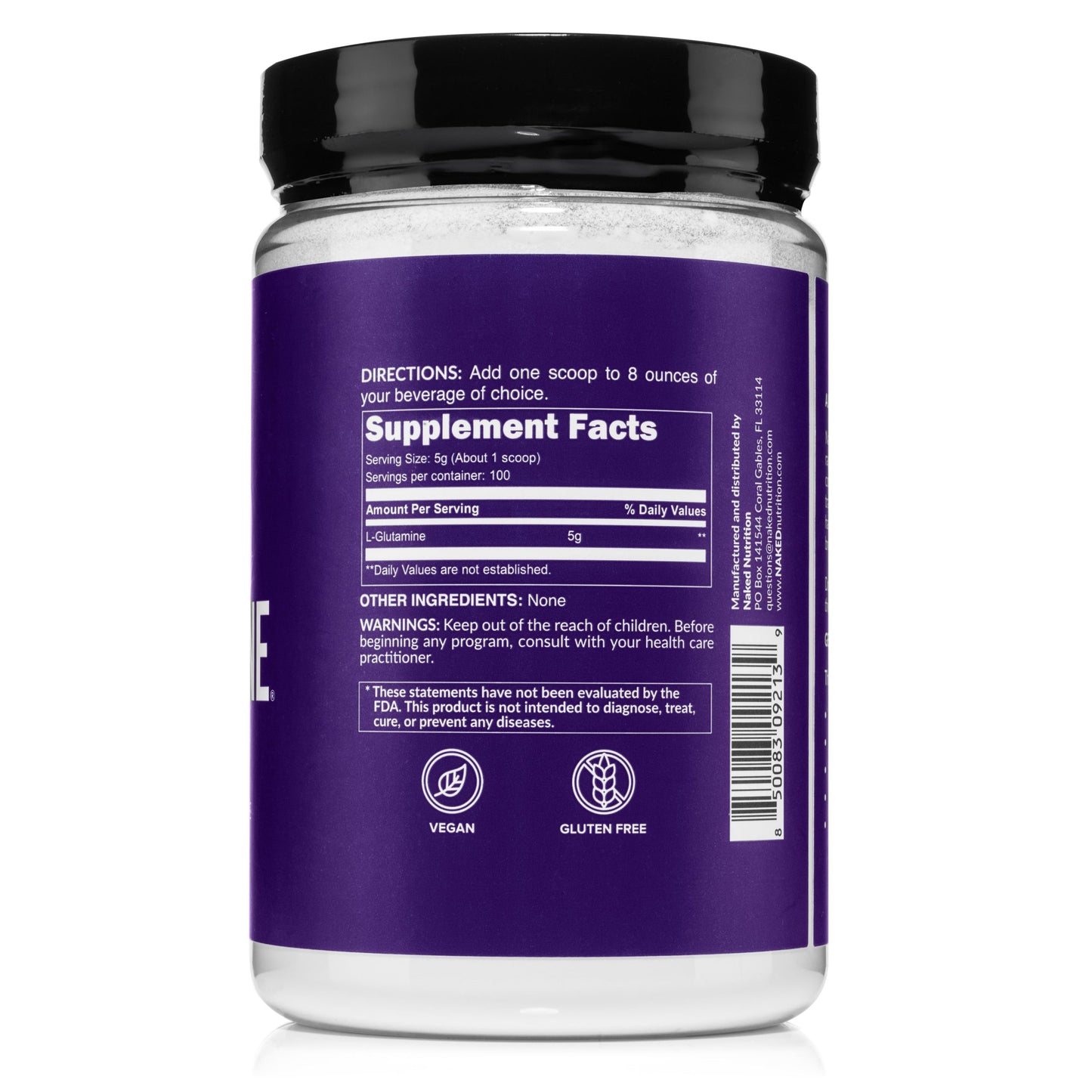 Glutamine Powder - 1.1LB for Flexible Active-Nutrition Use