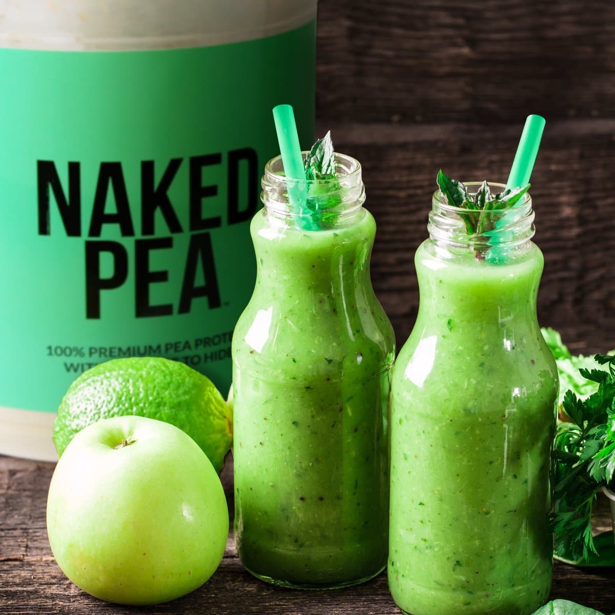 Vanilla Pea Protein Powder - Vanilla - Standard Size with a Straightforward Protein Formula