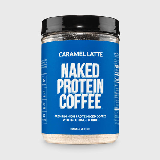 Caramel Latte Protein Iced Coffee - Caramel Latte for Easy Mixing at Home or On the Go