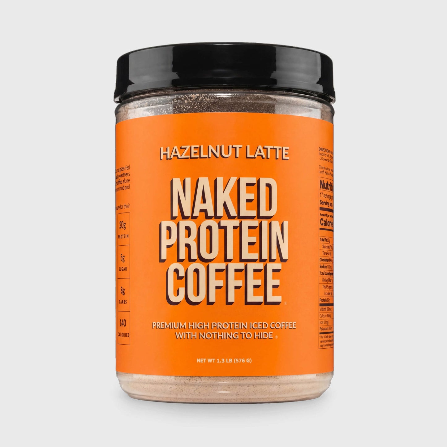 Hazelnut Latte Protein Iced Coffee - Hazelnut Latte for Easy Mixing at Home or On the Go