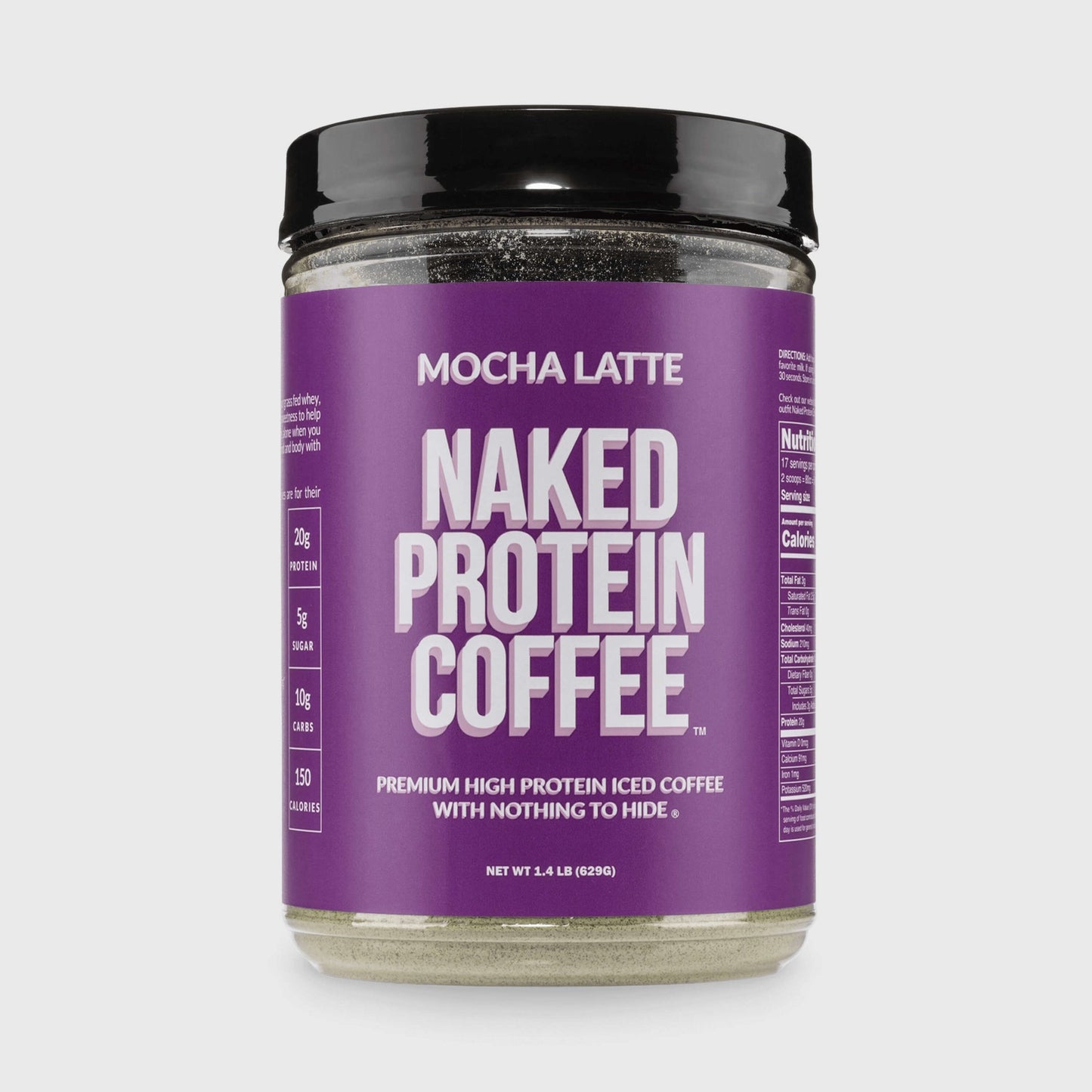 Mocha Latte Protein Iced Coffee - Mocha Latte for Easy Mixing at Home or On the Go