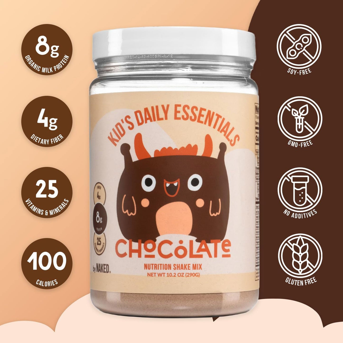 Kid's Nutrition Shake - Chocolate Formula with a Practical Kids’ Nutrition Format