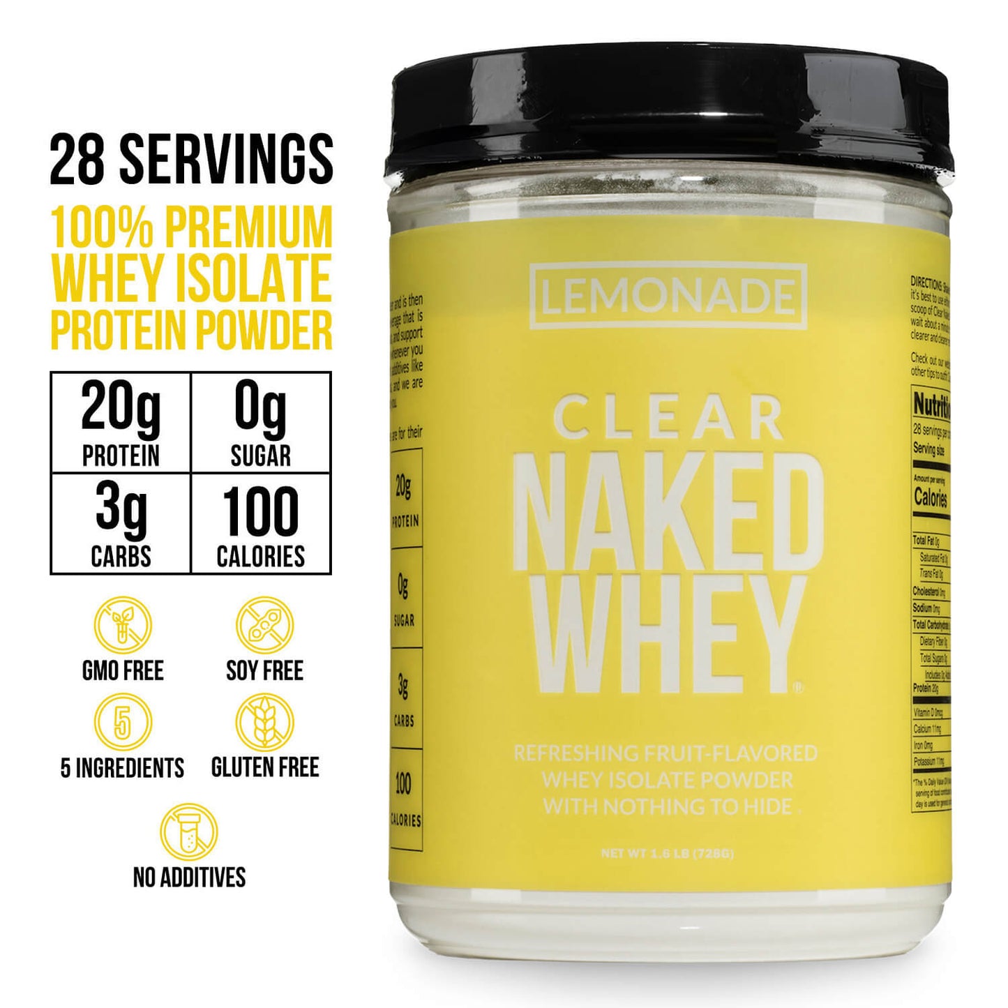 Lemonade Whey Protein Isolate - Lemonade with a Practical Everyday Format