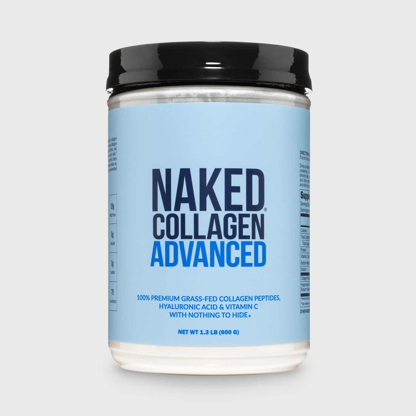 Collagen Peptides with Hyaluronic Acid - Advanced Collagen Peptides for Easy Mixing at Home or On the Go