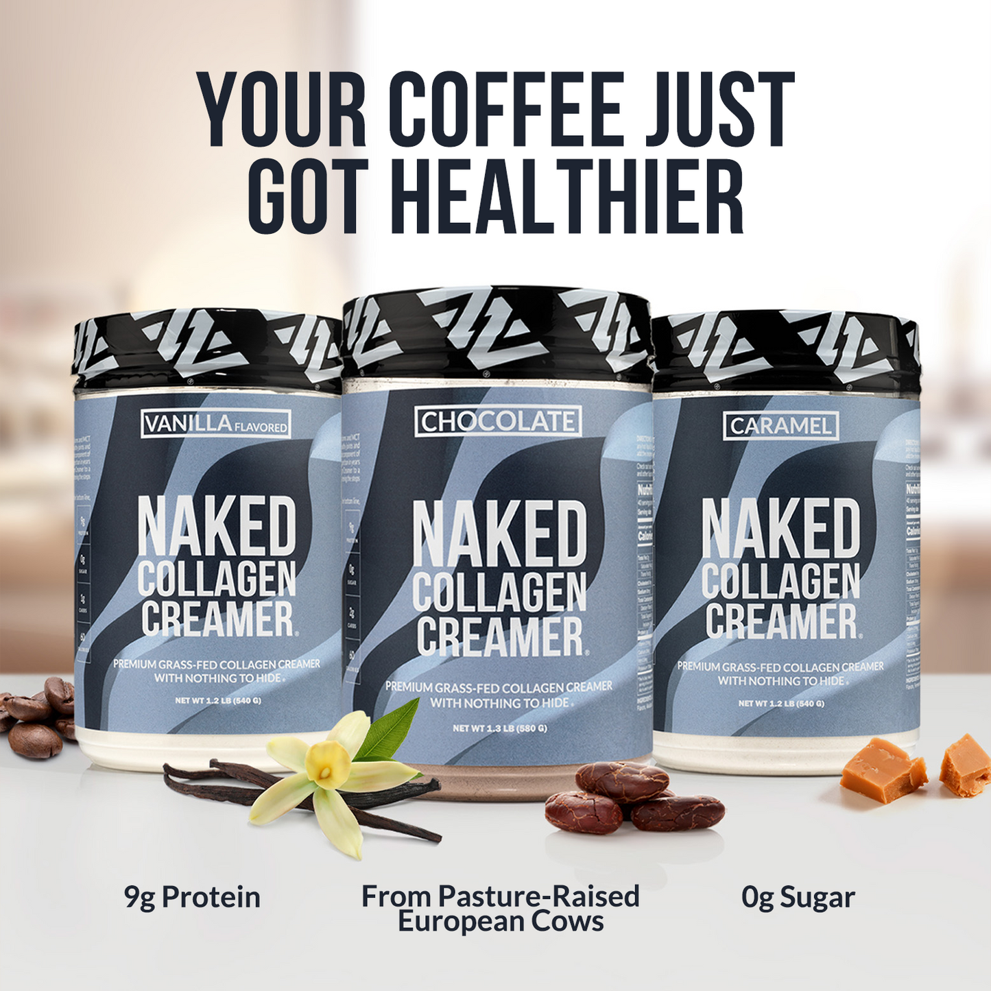 Vanilla Collagen Creamer - Vanilla Collagen Creamer for Easy Mixing at Home or On the Go