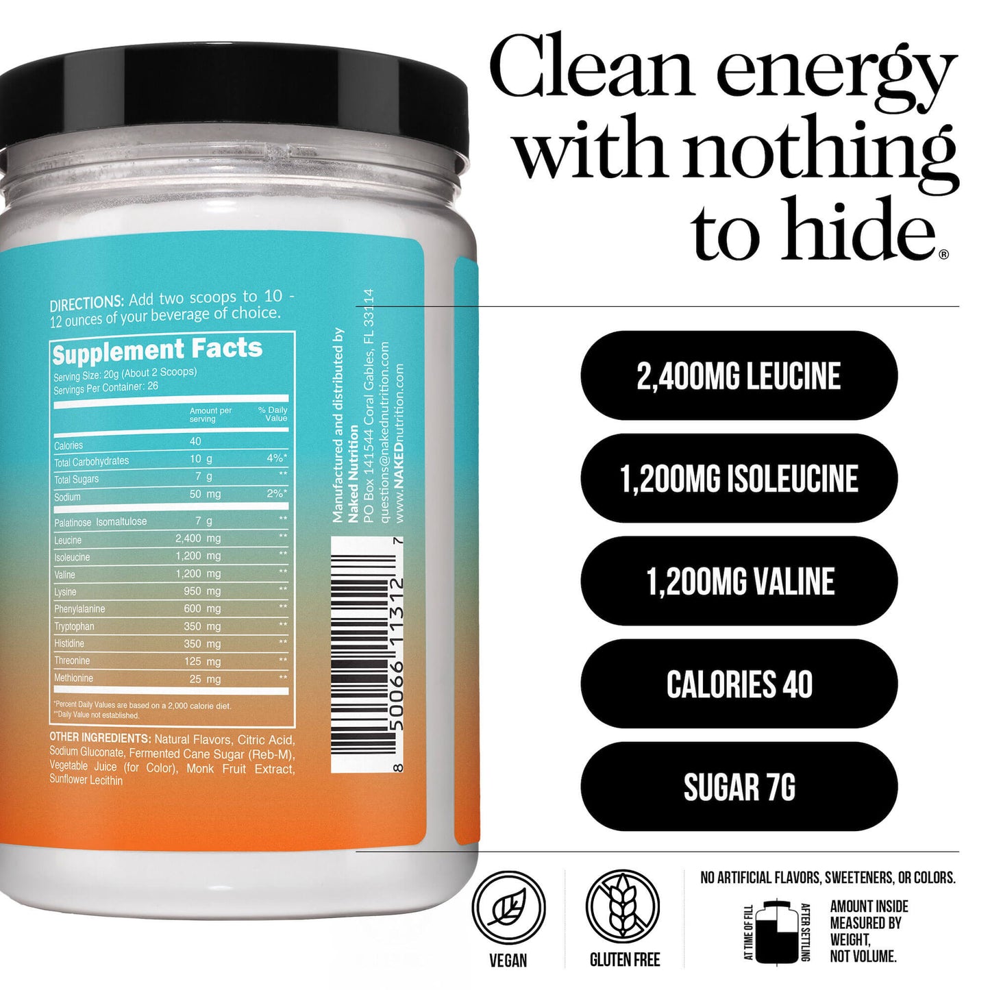 Mango Essential Amino Acids Supplement - Mango EAA for Flexible Active-Nutrition Use