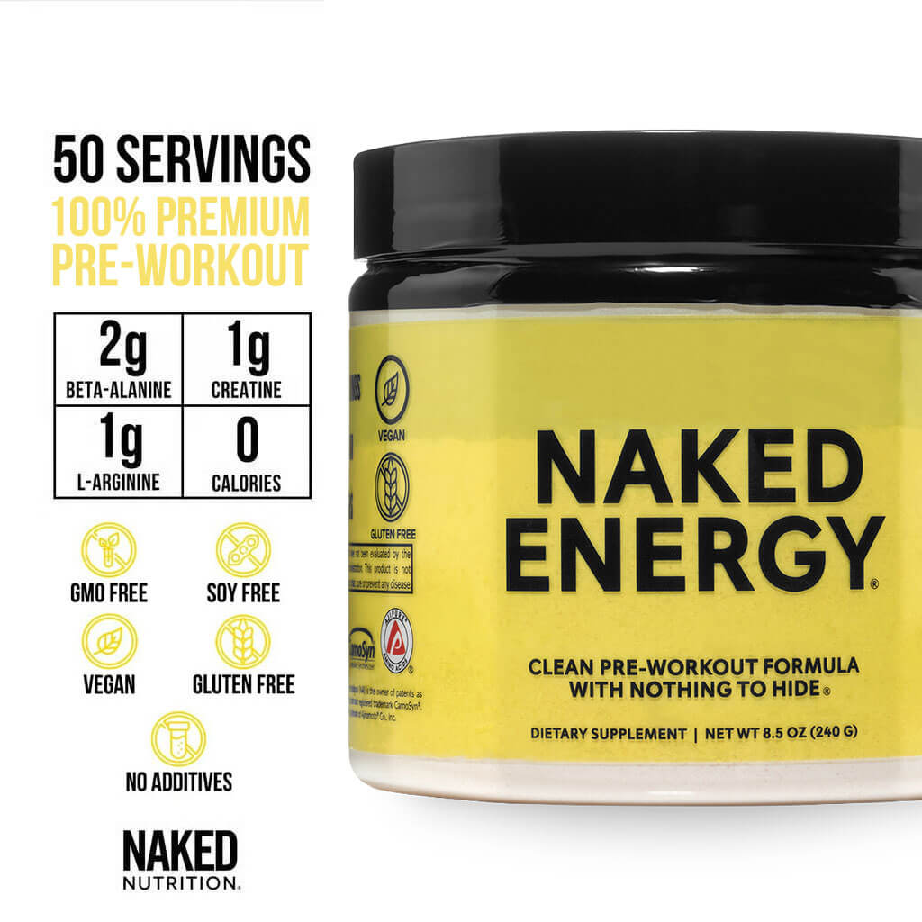 Pre Workout Supplement - Unflavored for Flexible Active-Nutrition Use