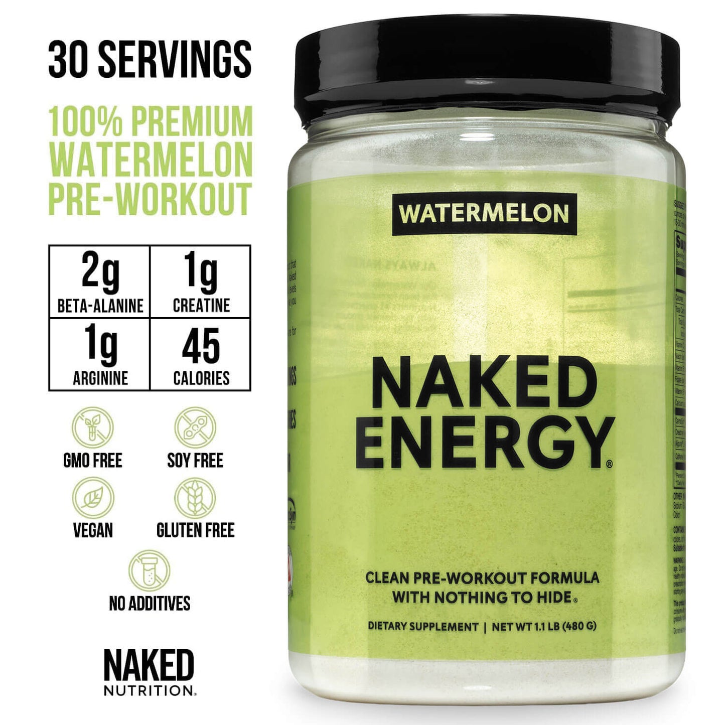 Watermelon Pre Workout Supplement - Watermelon for Flexible Active-Nutrition Use