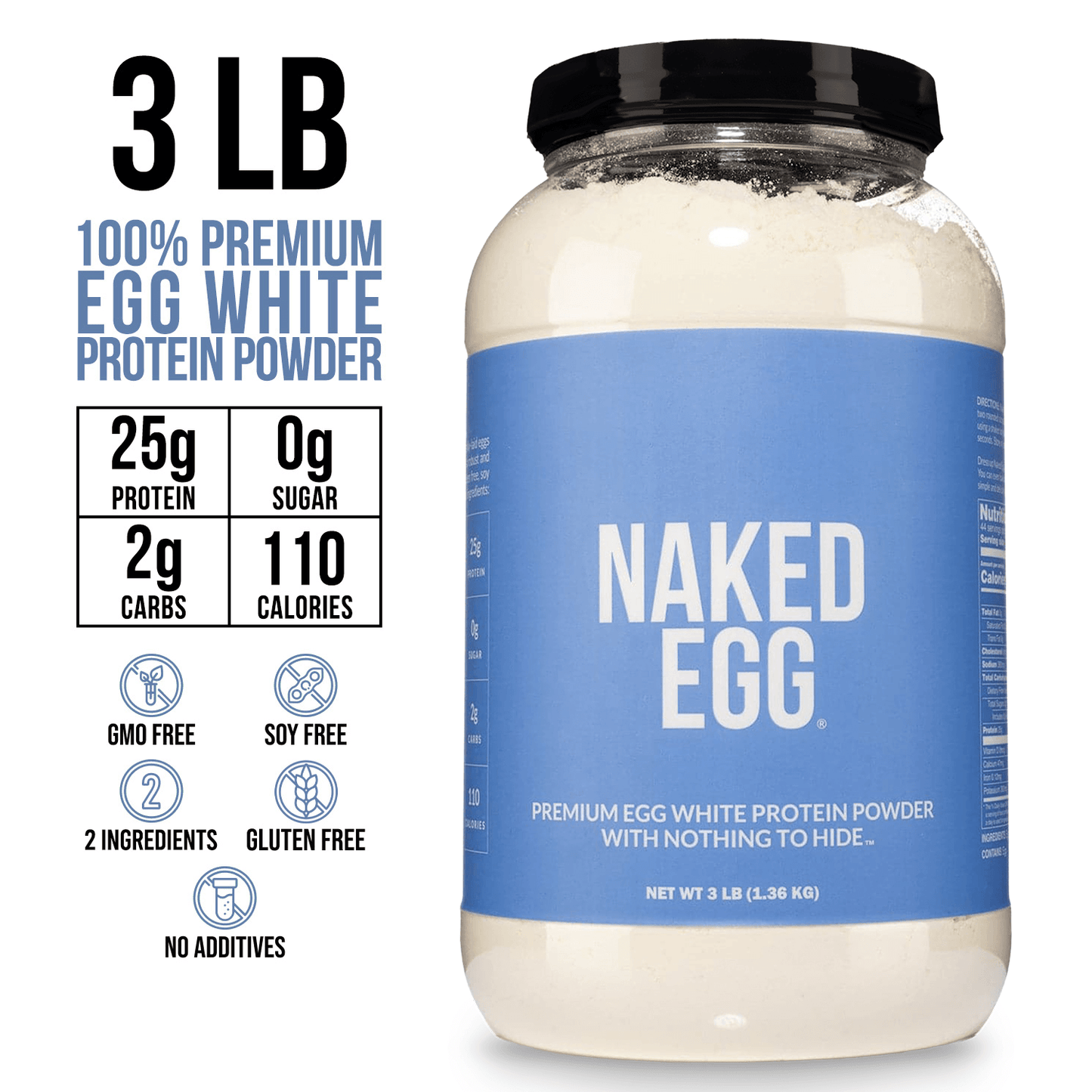 Egg White Protein Powder with a Straightforward Protein Formula