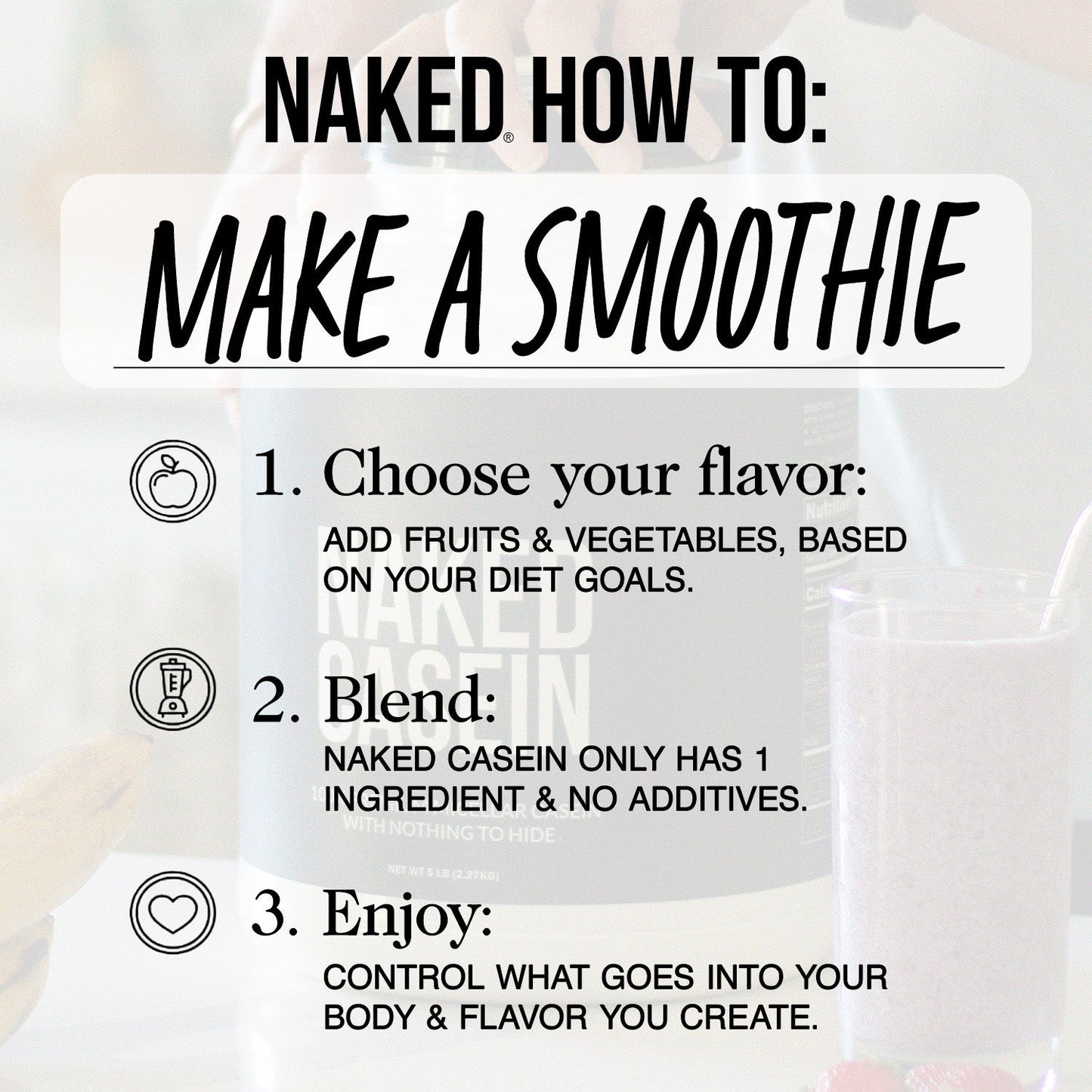 Micellar Casein Protein Powder with a Straightforward Protein Formula