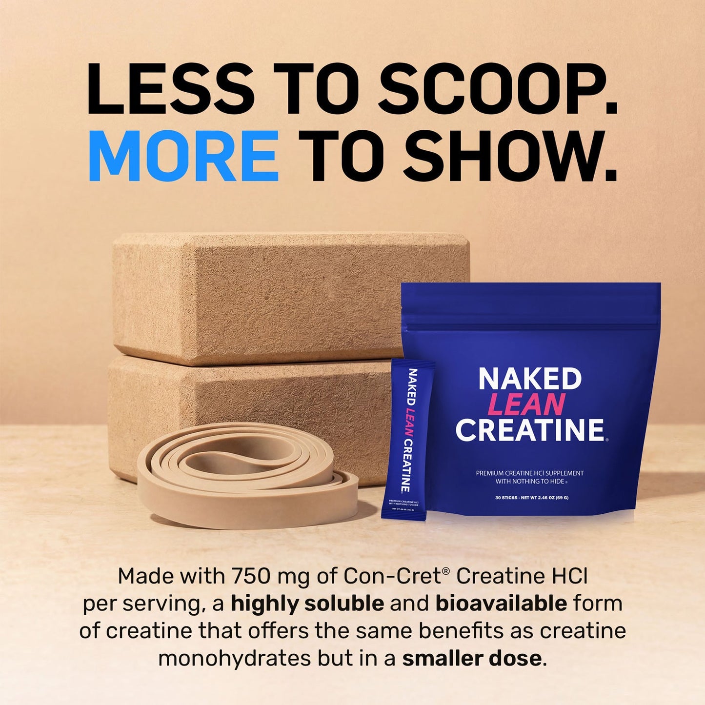 Creatine HCl Travel Packets - Stick Packs for Flexible Active-Nutrition Use