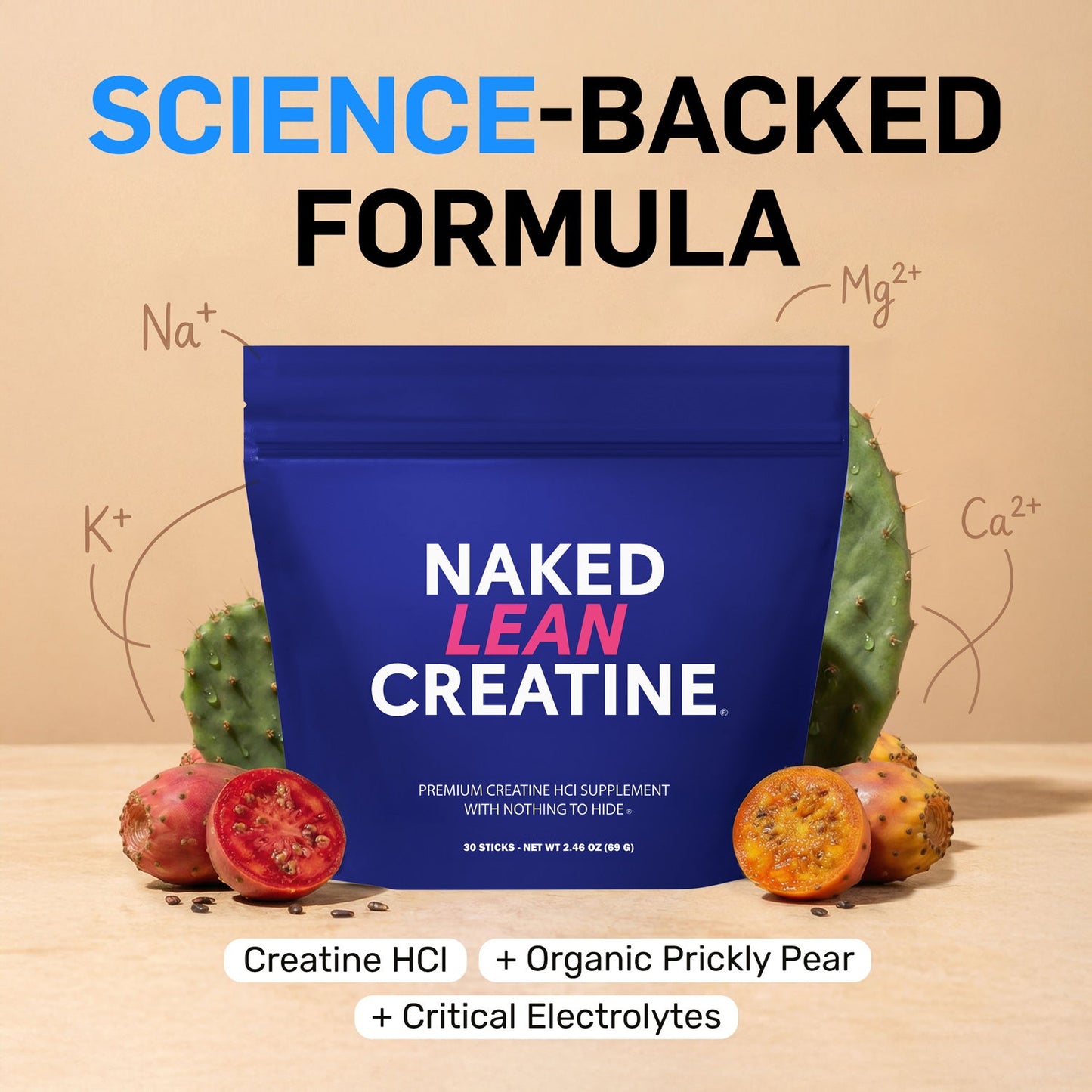 Creatine HCl Travel Packets - Stick Packs for Flexible Active-Nutrition Use