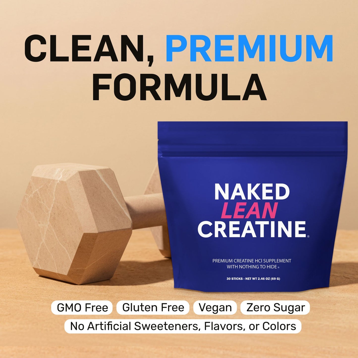 Creatine HCl Travel Packets - Stick Packs for Flexible Active-Nutrition Use