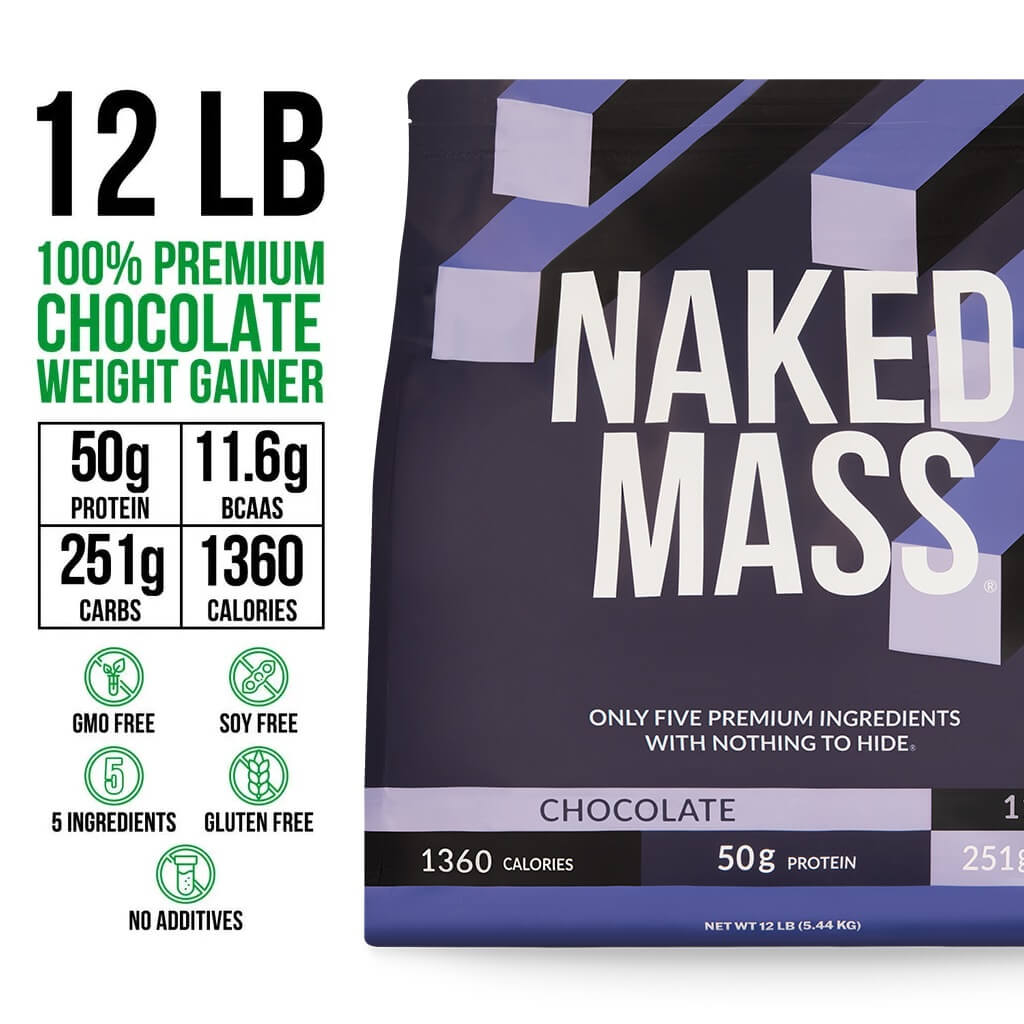 Chocolate Mass Gainer Protein Supplement - Chocolate 12LB for Blending into Daily Nutrition Shakes