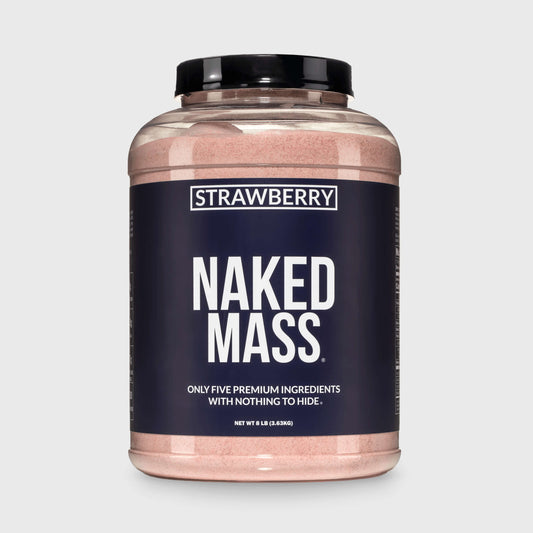 Strawberry Mass Gainer Protein Supplement - Strawberry for Blending into Daily Nutrition Shakes