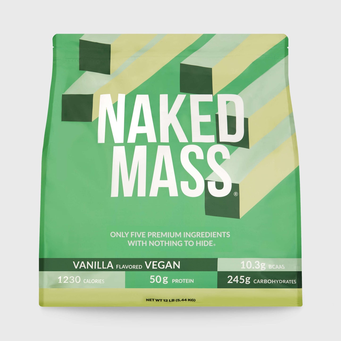Vanilla Vegan Mass Gainer Supplement - Vanilla (Vegan) 12LB for Blending into Daily Nutrition Shakes