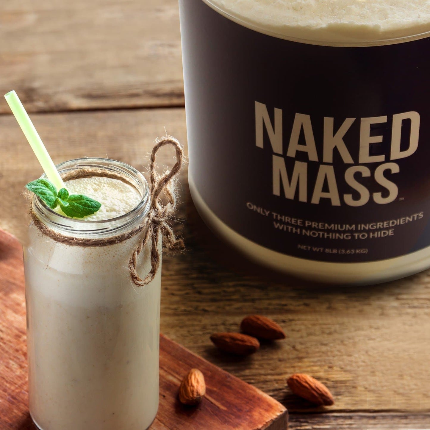 Mass Gainer Protein Supplement - Unflavored for Blending into Daily Nutrition Shakes