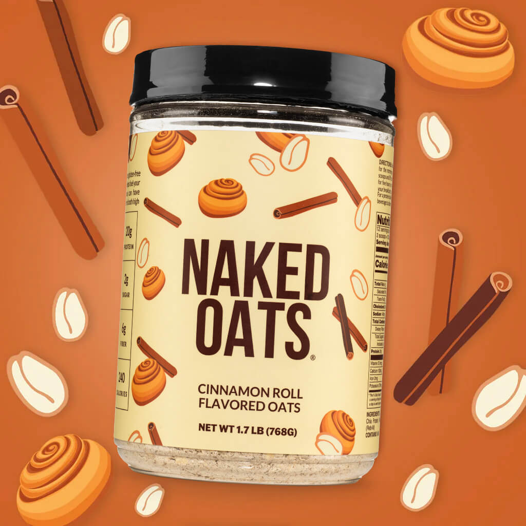 Cinnamon Roll Protein Oats - Cinnamon Roll with an Easy-Prep Protein Oat Formula
