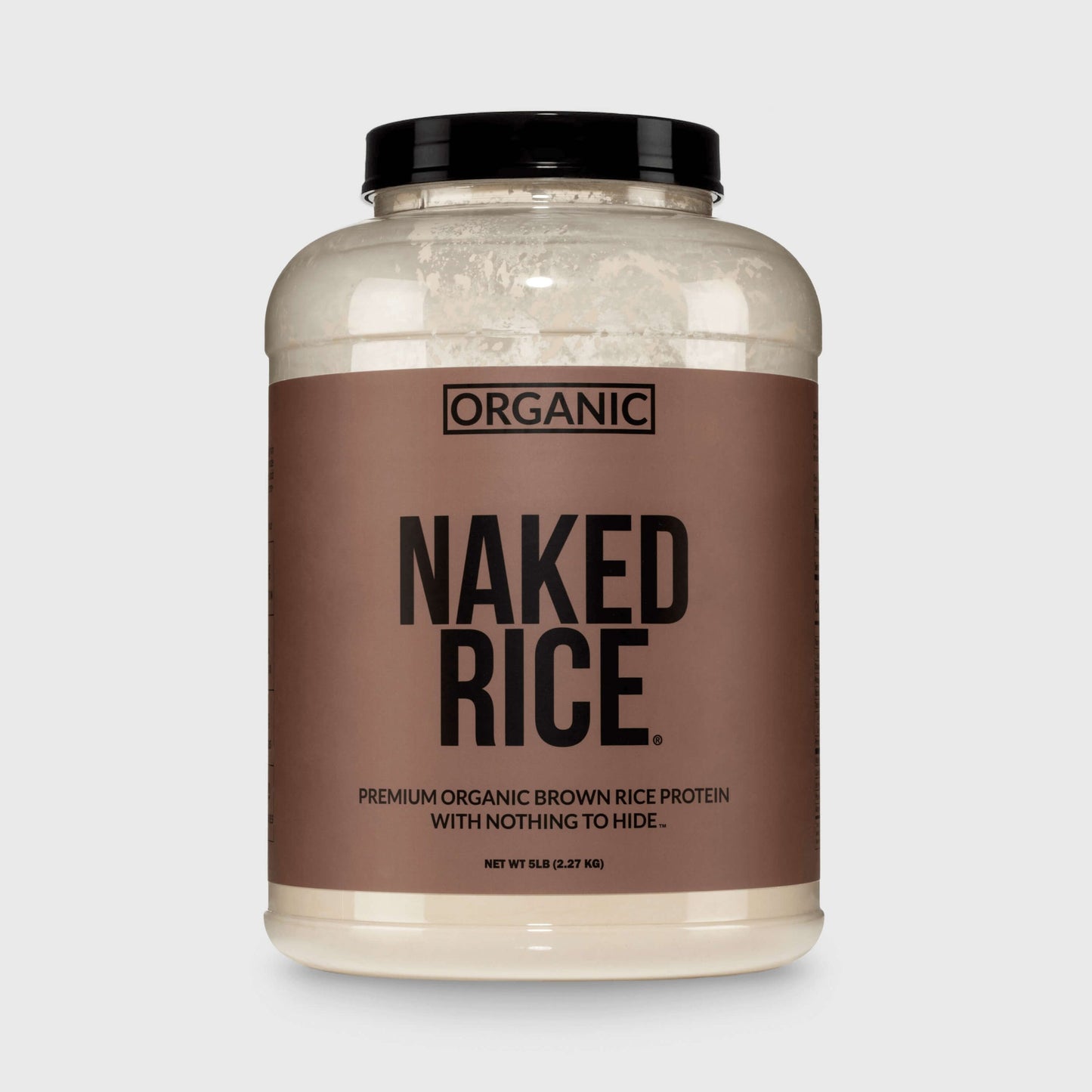 Organic Brown Rice Protein Powder - 5LB Unflavored with a Straightforward Protein Formula