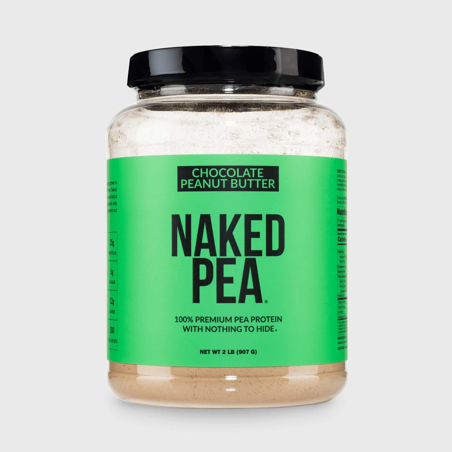 Chocolate Peanut Butter Pea Protein Powder - Chocolate PB - Chocolate Formula with a Straightforward Protein Formula
