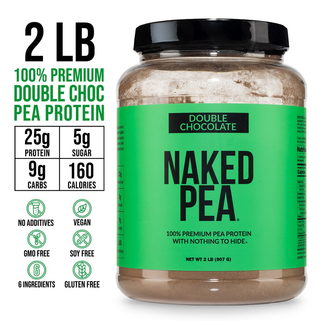 Double Chocolate Pea Protein Powder - Double Chocolate with a Straightforward Protein Formula