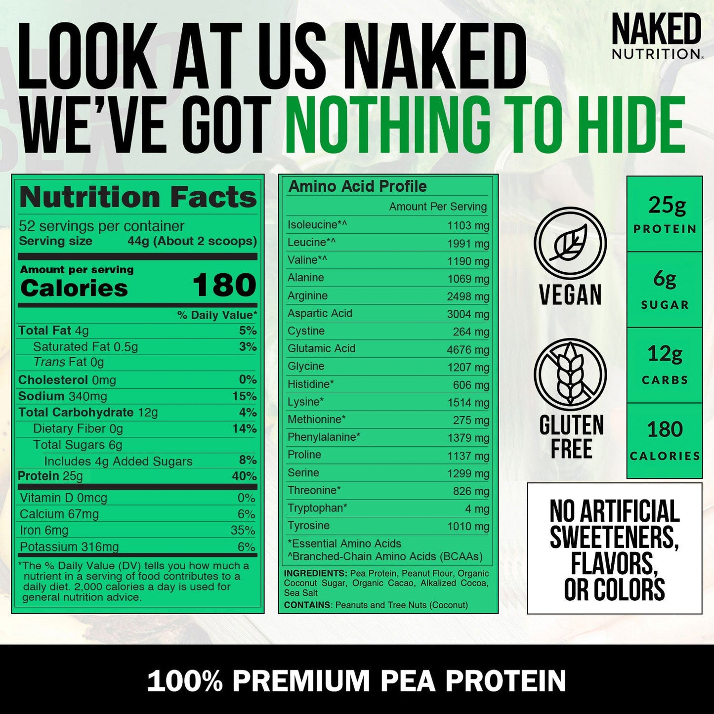 Chocolate Peanut Butter Pea Protein Powder - Chocolate PB - Chocolate Formula with a Straightforward Protein Formula