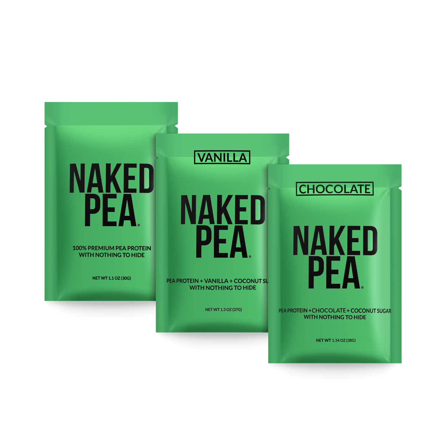 Vegan Protein Powder Sample Pack with a Straightforward Protein Formula