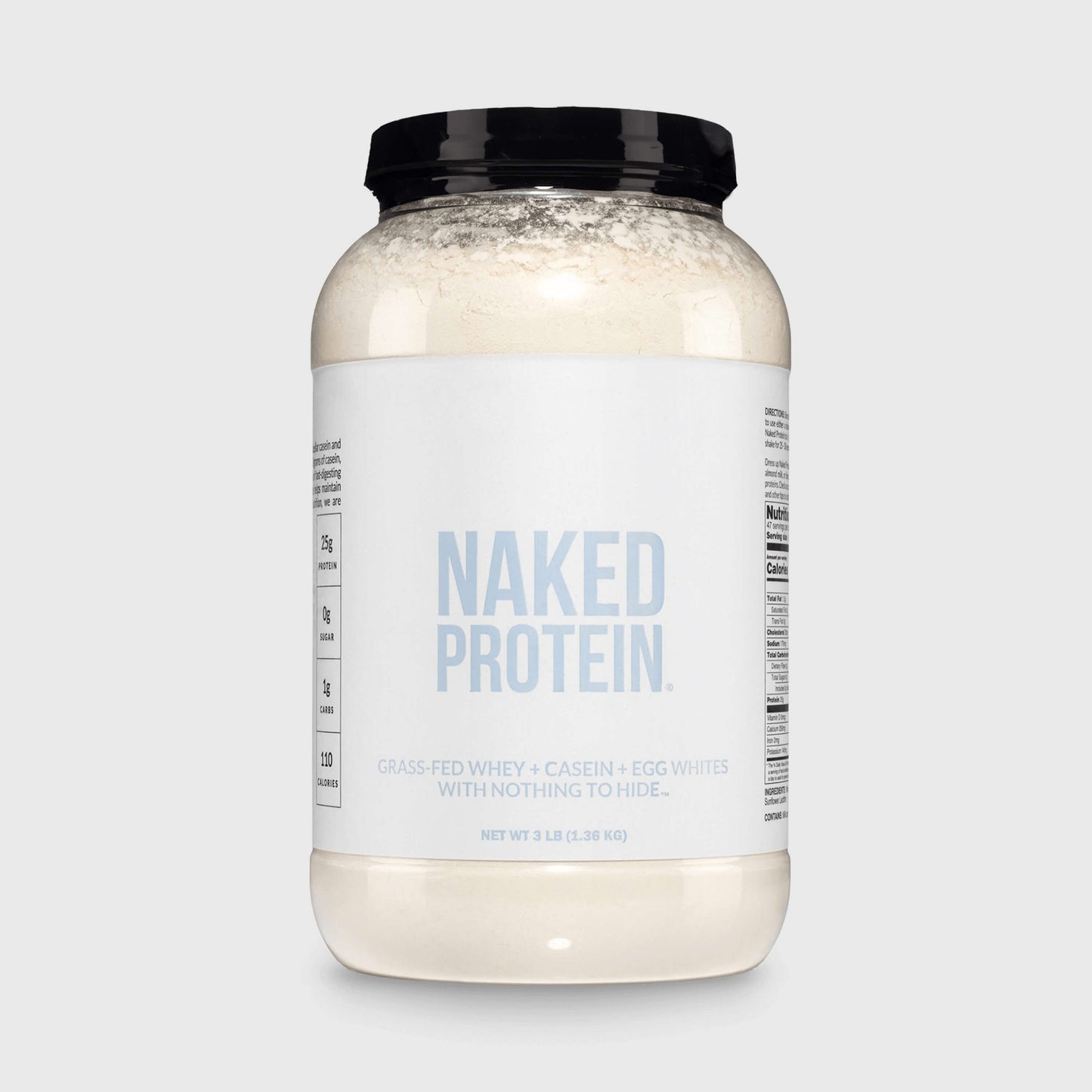 Protein Powder Blend - 3LB Egg Whey & Casein Protein Blend - 3LB with a Straightforward Protein Formula