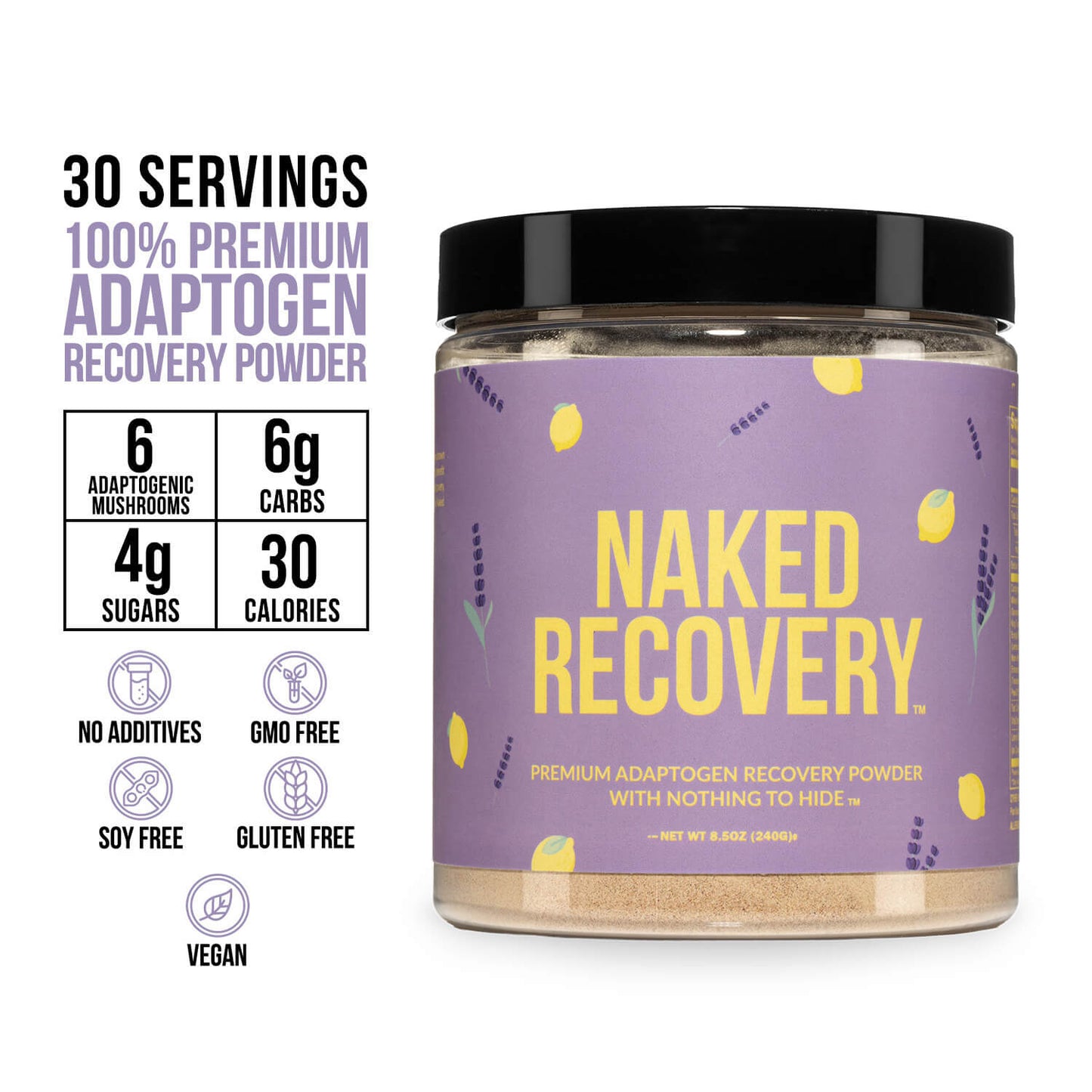 Mushroom Blend Supplement with Tart Cherry & Lemon Balm with a Practical Everyday Format