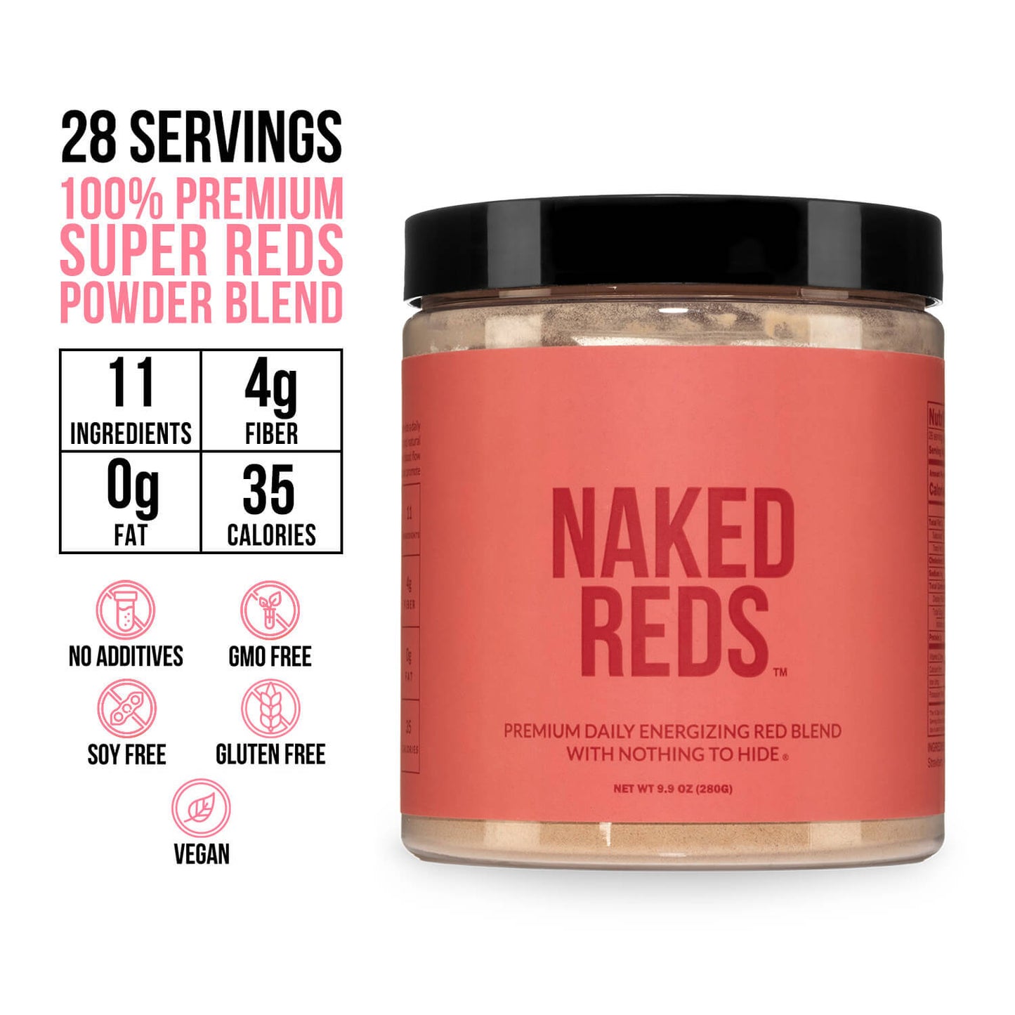 Red Fruit & Vegetable Blend Powder with a Practical Everyday Format