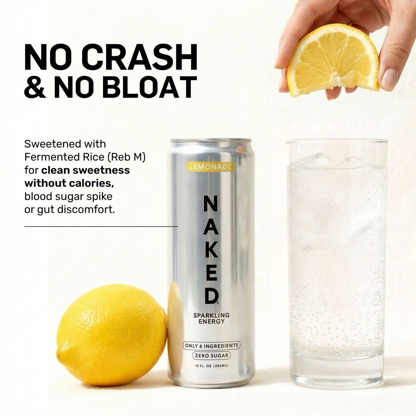 Lemonade Naked Sparkling Energy - Lemonade for Easy Daily Protein Drinks