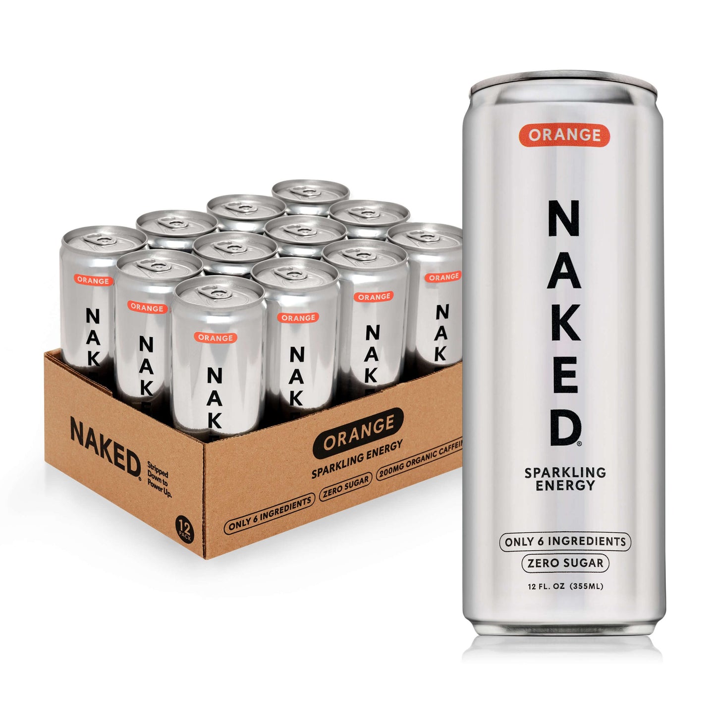 Orange Naked Sparkling Energy - Orange for Easy Daily Protein Drinks