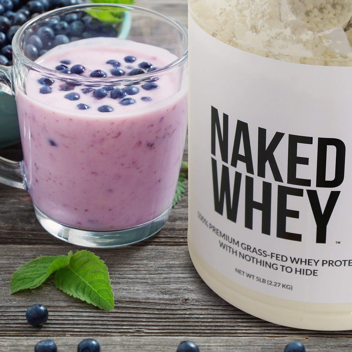 Strawberry Whey Protein Powder - Strawberry - Standard Size with a Straightforward Protein Formula