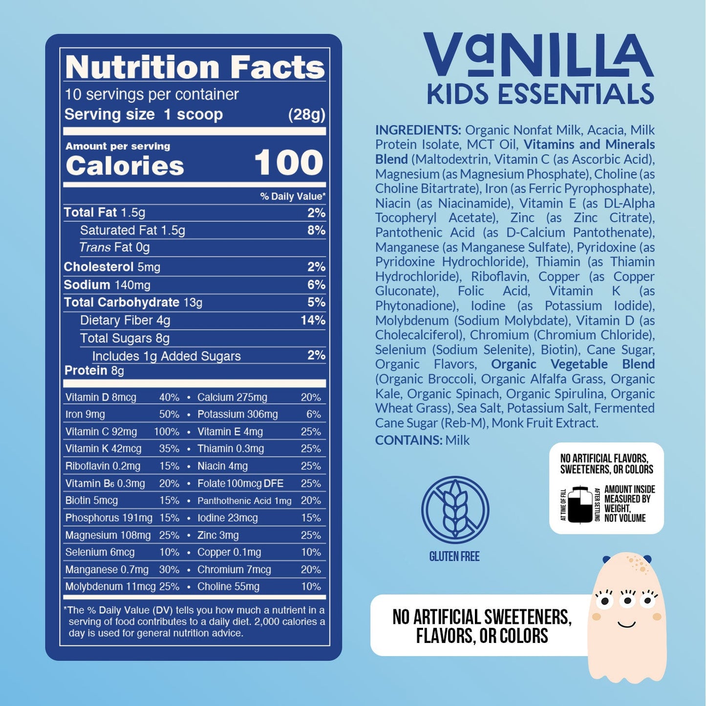 Kid's Nutrition Shake - Vanilla Formula with a Practical Kids’ Nutrition Format