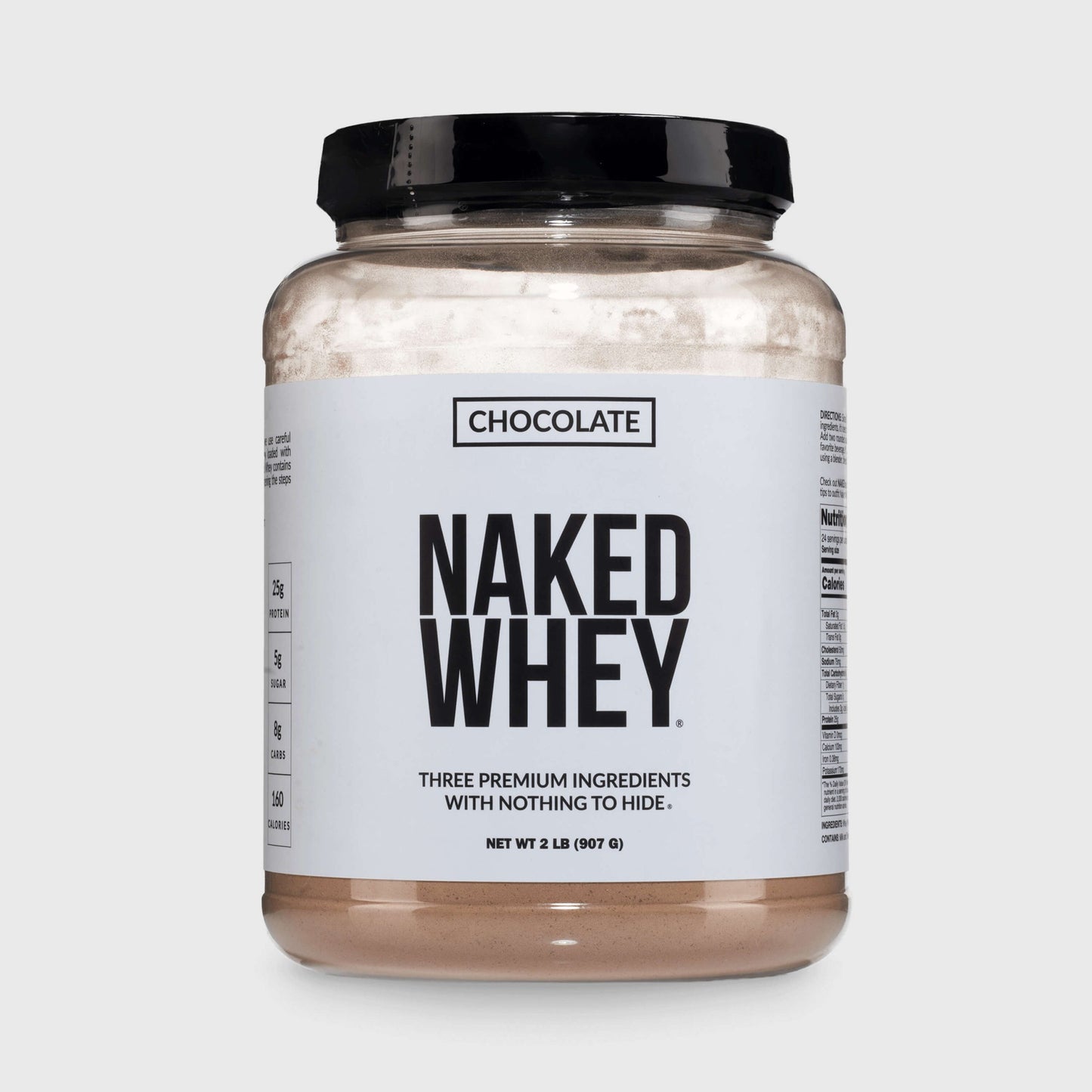 Chocolate Whey Protein Powder - Chocolate - Standard Size with a Straightforward Protein Formula
