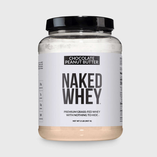 Chocolate Peanut Butter Whey Protein Powder 2LB - Chocolate PB with a Straightforward Protein Formula