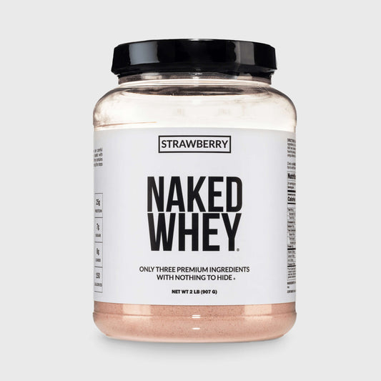 Strawberry Whey Protein Powder - Strawberry - Standard Size with a Straightforward Protein Formula
