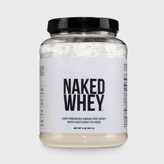 Grass Fed Whey Protein Powder - Unflavored - Standard Size with a Straightforward Protein Formula